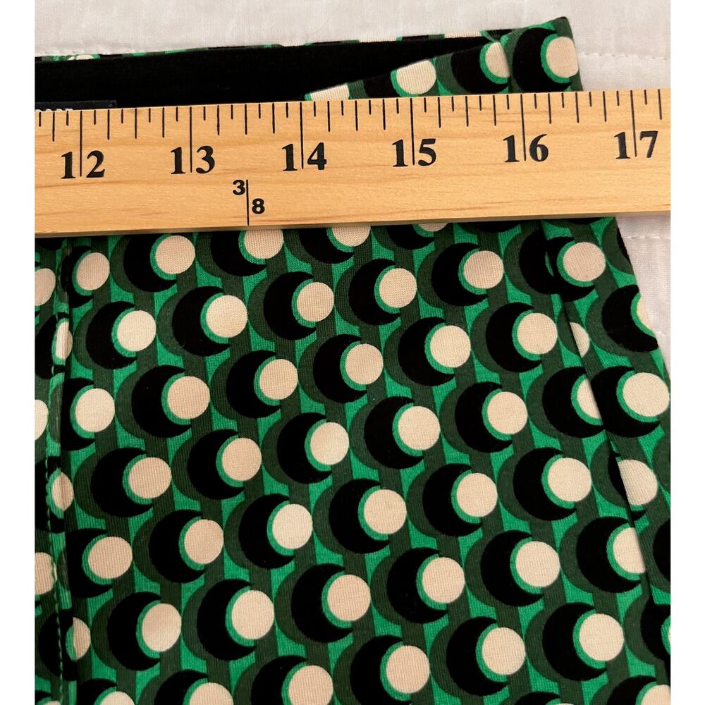 Maeve Green & White Geometric Cropped Pants - Picture 5 of 8